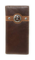 Texas West Men's Genuine Leather Star Bifold Wallet in 3 Colors