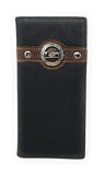 Texas West Men's Genuine Leather Praying Cowboy Bifold Wallet in 3 Colors