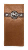 Texas West Men's Genuine Leather Horse Bifold Wallet in 3 Colors