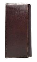 Western Genuine Leather Tooled Laser Cut Basketweave Men's Long Bifold Wallet in 8 colors