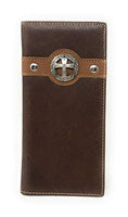 Texas West Men's Genuine Leather Cross Bifold Wallet in 3 Colors