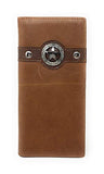 Texas West Men's Genuine Leather Star Bifold Wallet in 3 Colors