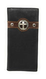 Texas West Men's Genuine Leather Cross Bifold Wallet in 3 Colors