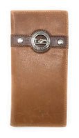 Texas West Men's Genuine Leather Praying Cowboy Bifold Wallet in 3 Colors