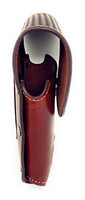 Texas West Western Cowboy Tooled Basketweave Leather Praying Cowboy Concho Belt Loop Cellphone Holster Case in 2 Colors