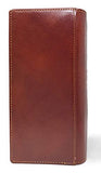 Western Genuine Leather Tooled Laser Cut Men's Long Bifold Wallet in 3 colors