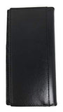 Western Men's Laser Cut Genuine Leather Praying Cowboy Long Bifold Wallet