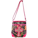 Western Camouflage Rhinestone Cross Womens Purse Cross Body Handbags Messenger