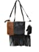 Handcraft Leather Western FloralTool Flora Cowhide Women Fringe Clutch Crossbody