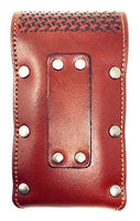 Texas West Western Cowboy Tooled Basketweave Leather Praying Cowboy Concho Belt Loop Cellphone Holster Case in 2 Colors