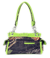 Western Rhinestone Camouflage Handbag With Matching Wallet In Multi Collections