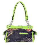 Western Rhinestone Camouflage Handbag With Matching Wallet In Multi Collections