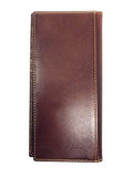 Premium Genuine Western Mens Embossed Basketweave Cowboy Long Wallet in Multi Emblem