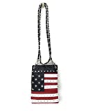 Premium American Flag Mini Messenger Bags Purses in Multi-color