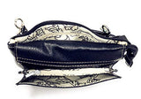 Western Rhinestone Embroidery Wallet Crossbody Clutch Bag Purse in Multi-Way