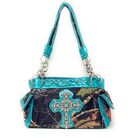 HOT SALE Western Rhinestone Camouflage Handbag With Cross/Buckle/Pistol/Multi Collections