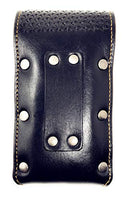 Western Cowboy Tooled Basketweave Leather Longhorn Concho Belt Loop Cellphone Holster Case in 2 Colors