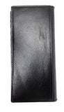 Western Genuine Leather Floral Tooled Laser Cut Mens Long Bifold Wallet in 4 colors