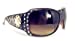 Texas West Metal Floral Sunflower Concho Sunglasses With Rhinestone UV400 PC Lens In Multi Colors