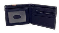 Texas West Tooled Lone Star Genuine Glossy Leather Men's Wallet in 3 Colors