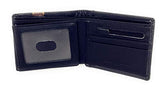 Texas West Tooled Lone Star Genuine Glossy Leather Men's Wallet in 3 Colors