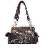 Texas West Women's Camo Pistol Gun Bullets Handbag