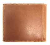 Western Genuine Leather Mens Metal Concho Rodeo Bifold Short Wallet in 3 colors