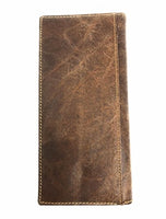 Premium Genuine Leather Texas Longhorn Cowhide Men's Bifold Wallet in 2 Colors