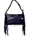 Handcrafted Genuine Leather Western Cowhide Womens Fringe Clutch Crossbody Bag in 2 Colors