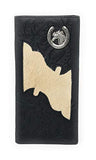 Premium Men's Cow Fur Cowhide Horse Genuine Leather Bifold Wallet in 2 colors