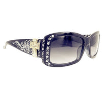 Texas West Women's Sunglasses With Bling Rhinestone UV 400 PC Lens in Multi Concho