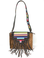 Premium Genuine Leather Concealed Carry Fringe women's handbags purses in multi color