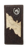 Premium Men's Cow Fur Cowhide Horse Genuine Leather Bifold Wallet in 2 colors
