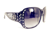 Texas West Women's Sunglasses With Bling Rhinestone UV 400 PC Lens in Multi Concho