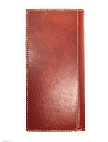 Premium Genuine Western Mens Embossed Basketweave Cowboy Long Wallet in Multi Emblem
