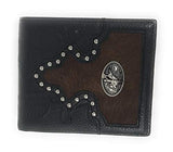 Western Genuine Tooled Leather Cowhide Rodeo Men's Bifold Short Wallet in 3 Colors