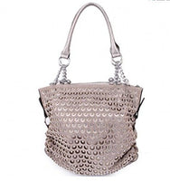 Premium Bling Bling Rhinestone Studded Fashion Tote Bag with Zipper Closure in Multi-Color
