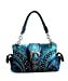 Western Rhinestone Rivet Floral Buckle Concealed Carry Handbag in 6 Colors GP939W168