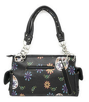 Texas West Women's Flora Candy Skull Concealed Carry Handbag Purse in Multi-color