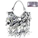 Rhinestone Studded Bling Bling Large Fashion Shoulder Tote Bag/Matching Wallet