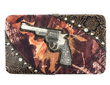 Texas West Women's Camo Pistol Gun Bullets Handbag