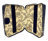 Bible Cover Cut Out Embroidered Scripture Verse Rhinestone Agate Cross Book Case Multi-Color