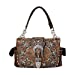 Western Rivet Flora Embroidery Buckle Shoulder Concealed Carry Handbag in 6 Colors GP939W188