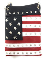 Premium American Flag Mini Messenger Bags Purses in Multi-color