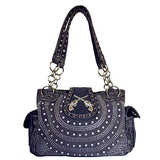 Texas West Women's Premium Buckle 3D Pistols Shoulder Handbag in 6 colors