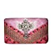 Western Women's Rhinestone Angel Wings Cross Clip Snap Wallet in 6 colors