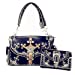 Texas West Women's Buckle Embroidery Shoulder Handbag Wallet in Multi-Color