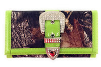 Texas West Western Concealed Carry Gun Belt Buckle Purse Camouflage Handbag Camo W Matching Wallet