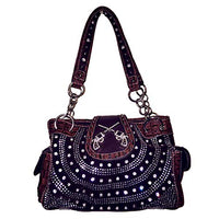 Texas West Women's Premium Buckle 3D Pistols Shoulder Handbag in 6 colors