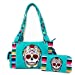 Texas West Western Sugar Skull Rainbow Concealed Carry Handbag or Matching Set in 3 Colors